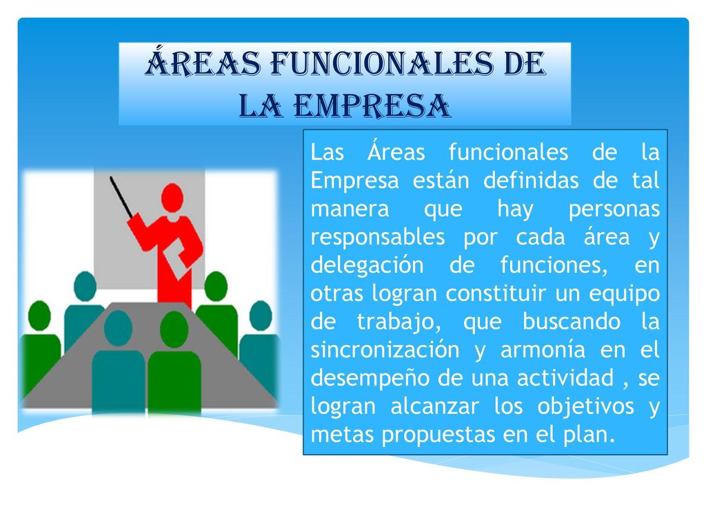 ÁREAS FUNCIONALES DE LA EMPRESA ppt descargar